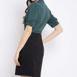 Women Solid Sheath Dress